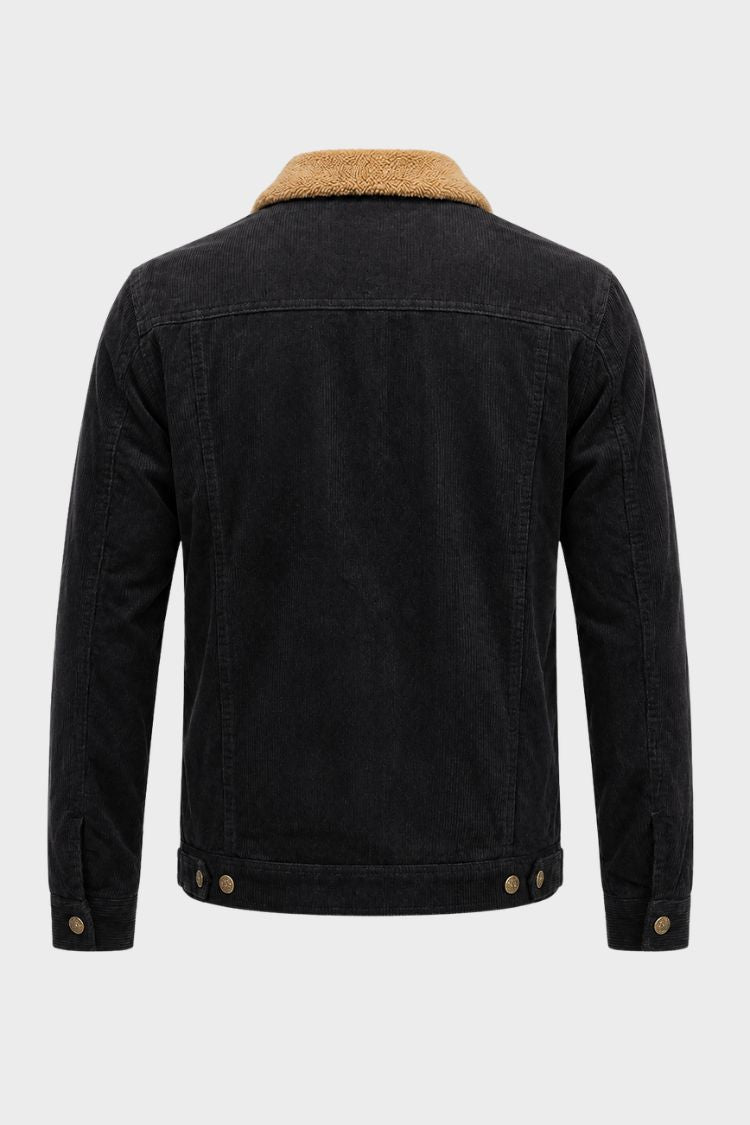 Herren Jacke mit Kontrastkragen | Brusttaschen