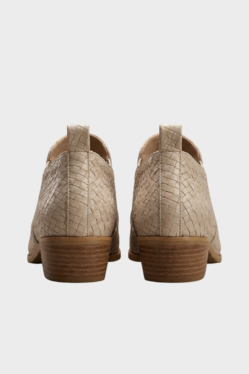 Damen Loafer in Flechtoptik | Niedriger Blockabsatz