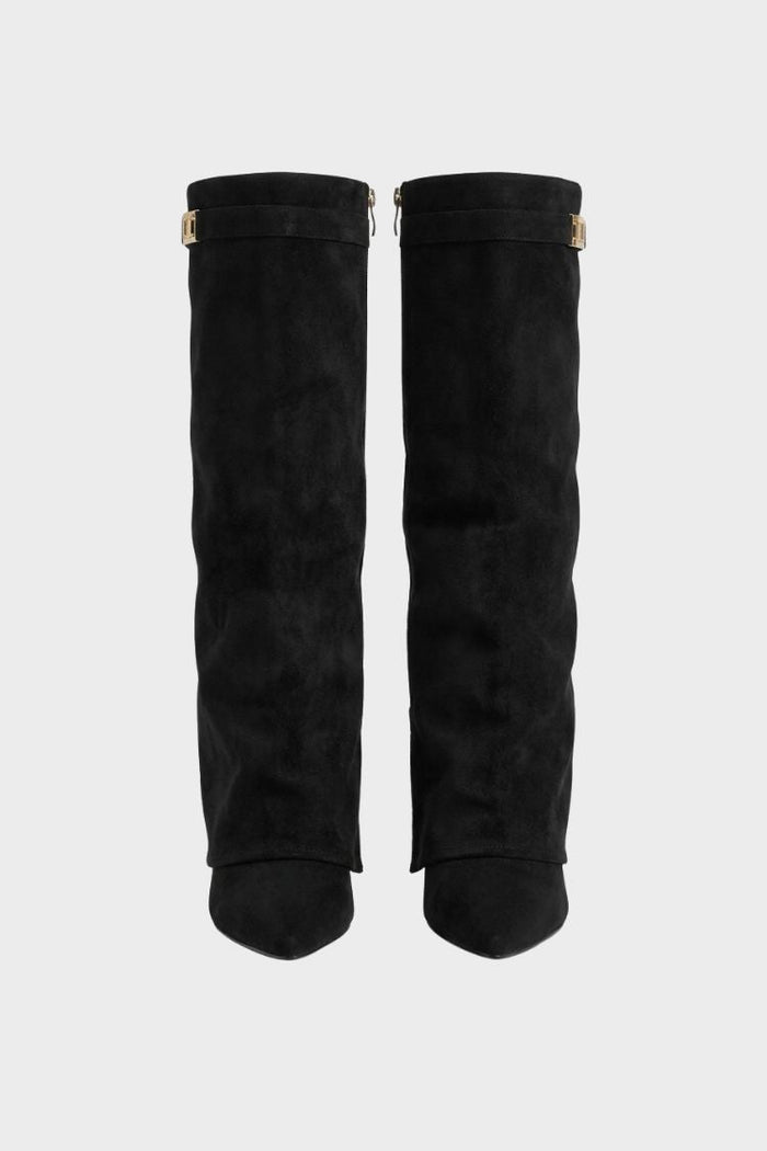 Damen Hohe Stiefel | Spitze Front & Schmale Silhouette