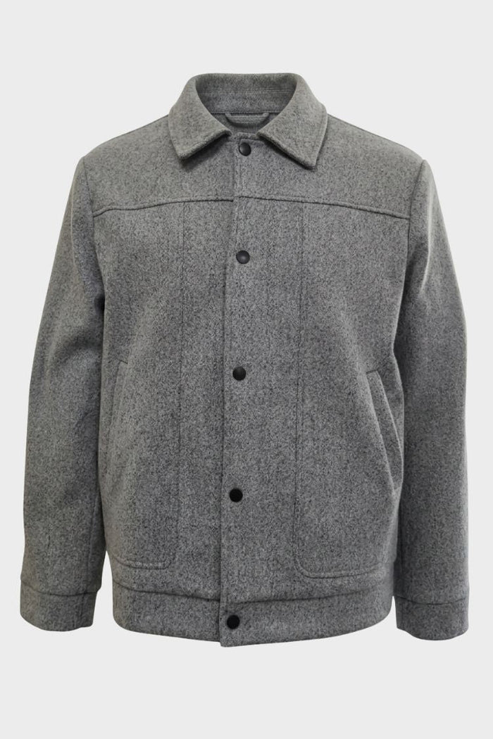 Herren Wolljacke | Hemdkragen