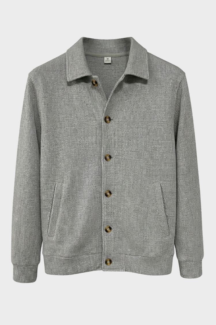 Herren Overshirt-Jacke | Knopfleiste & Aufgesetzte Taschen