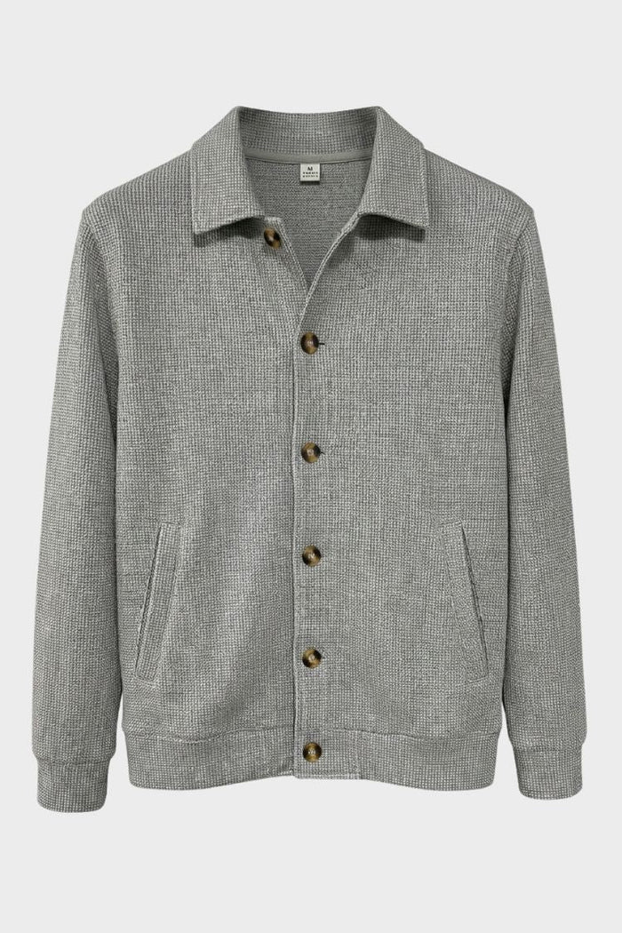 Herren Overshirt-Jacke | Knopfleiste & Aufgesetzte Taschen