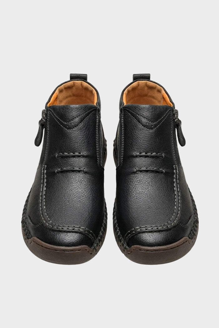 Herren Freizeit-Halbschuhe | Schnürung & Seitenreißverschluss