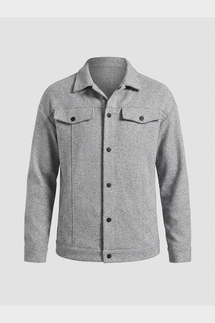 Herren Trucker Jacke | Druckknopf