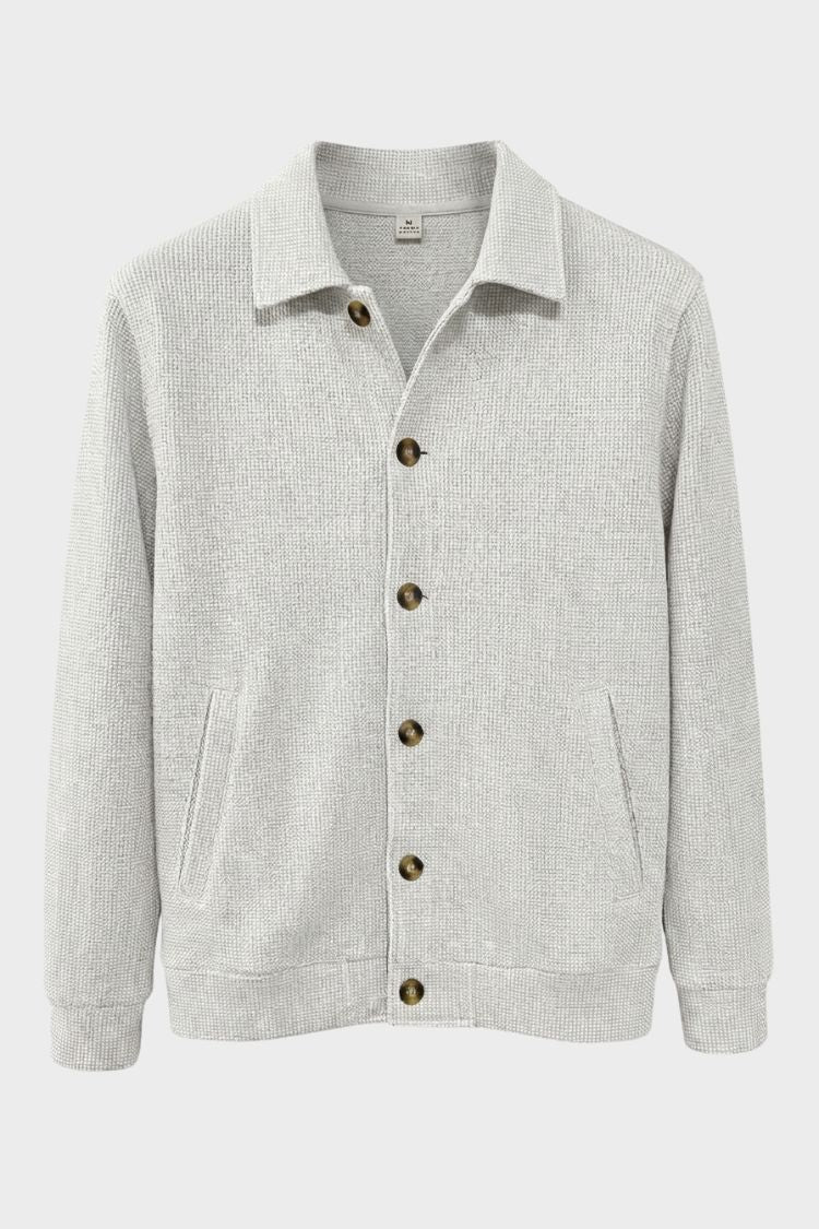 Herren Overshirt-Jacke | Knopfleiste & Aufgesetzte Taschen