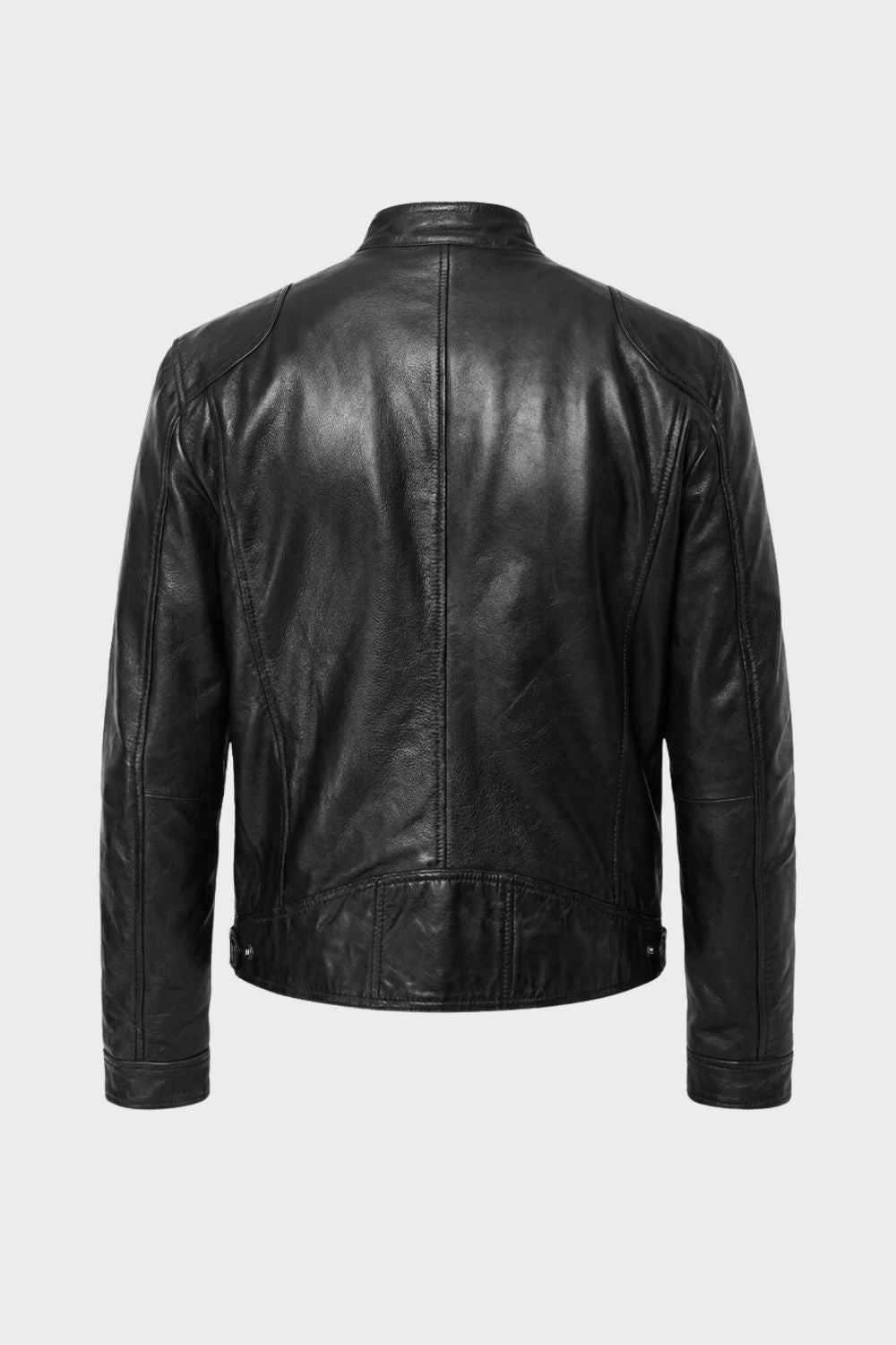 Herren Bikerjacke | Stehkragen & Frontreißverschluss