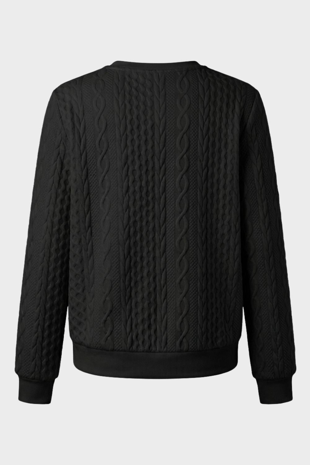 Damen Zipp-Pullover | Zopfmuster & Kurzer Reißverschluss