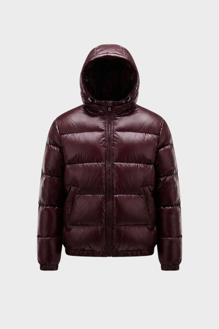 Damen Glänzende Pufferjacke | Kapuzendesign