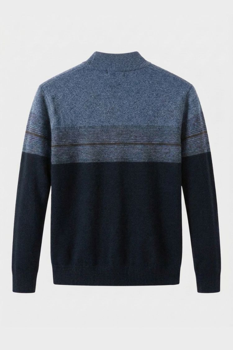 Herren Half-Zip Pullover | Streifen
