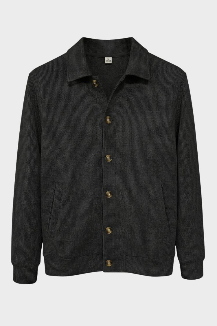 Herren Overshirt-Jacke | Knopfleiste & Aufgesetzte Taschen
