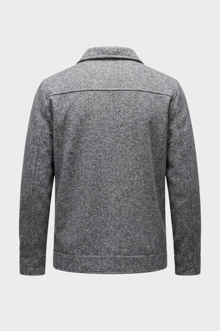 Herren Wolljacke | Hemdkragen
