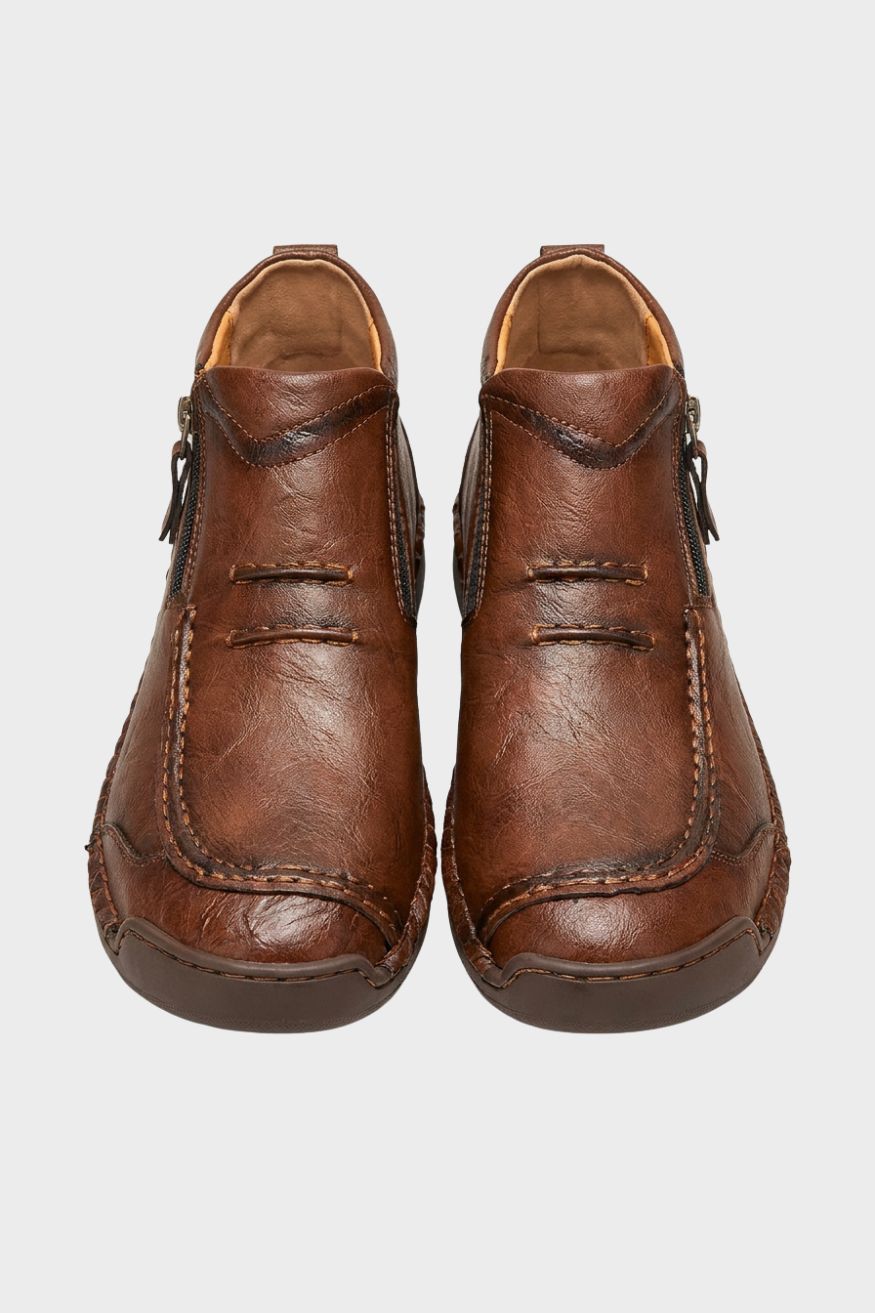 Herren Freizeit-Halbschuhe | Schnürung & Seitenreißverschluss