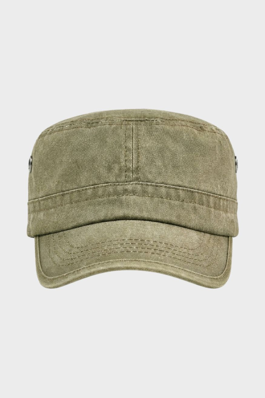 Herren Military-Style Kappe | Kurzer Schirm & Verstellbarer Verschluss