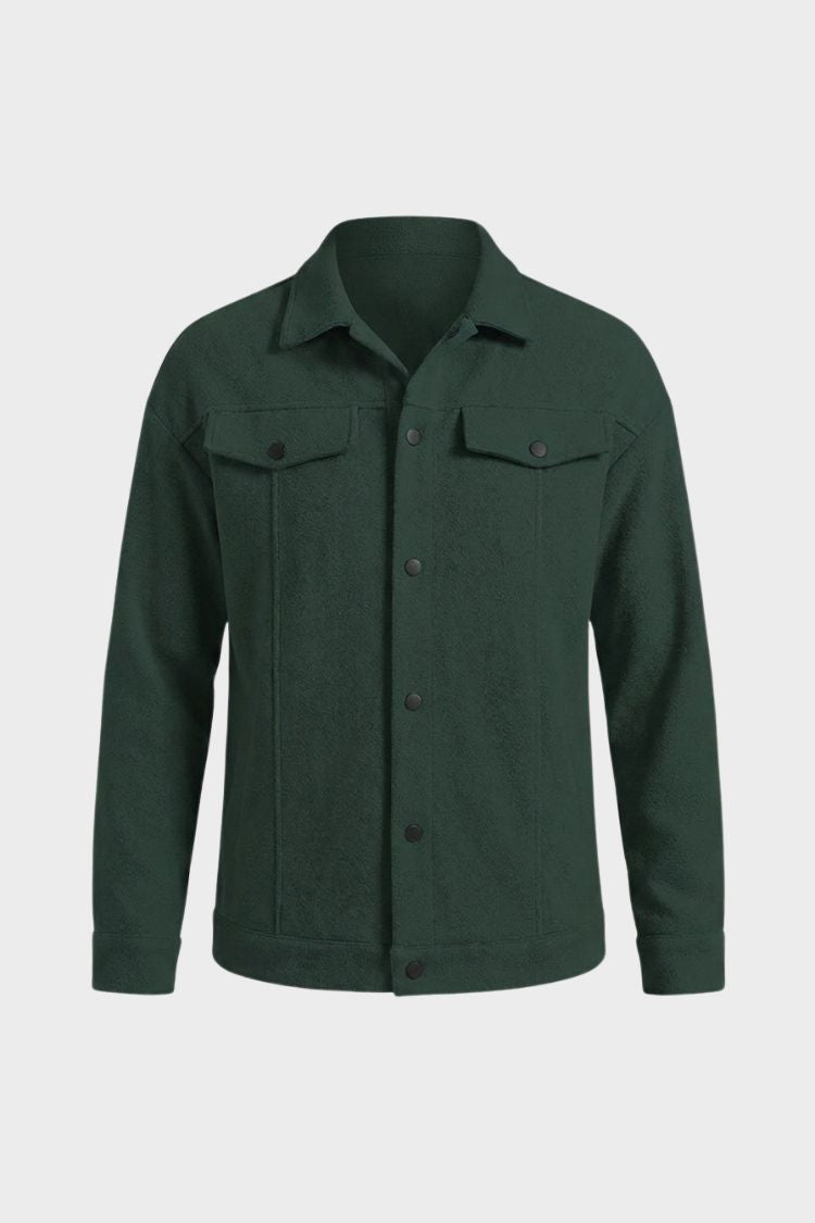 Herren Trucker Jacke | Druckknopf