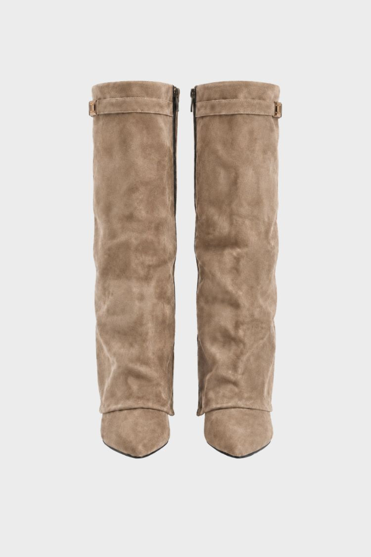 Damen Hohe Stiefel | Spitze Front & Schmale Silhouette
