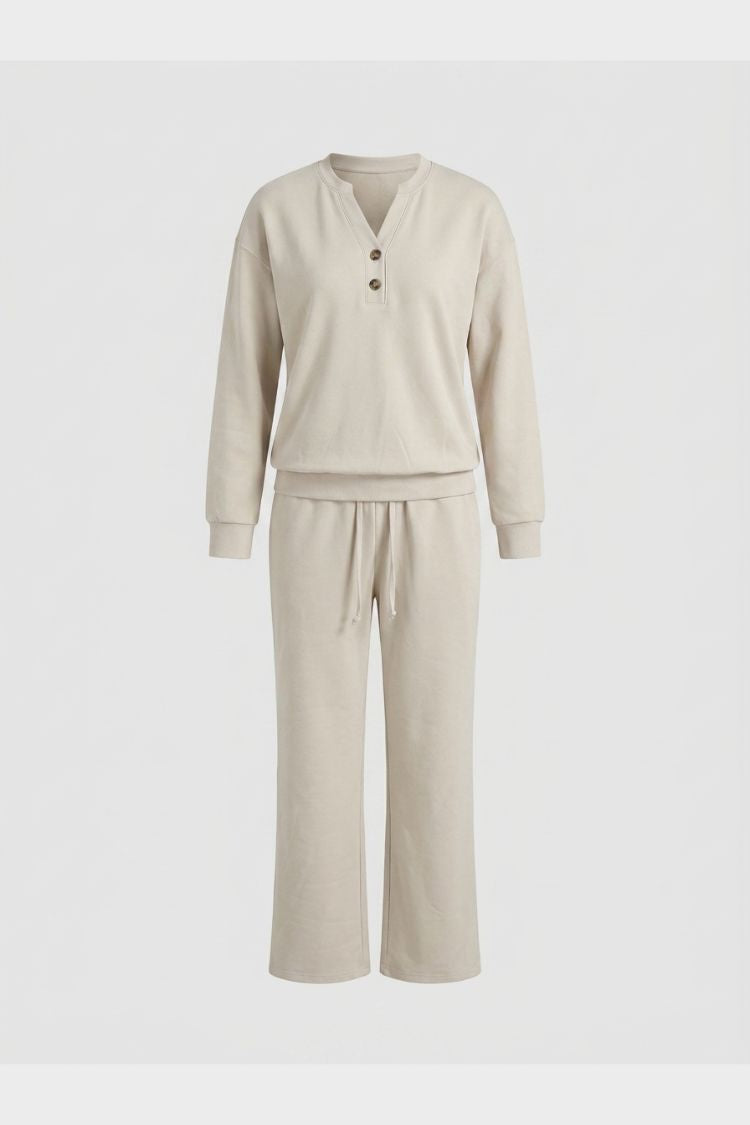 Damen 2-Teiler Set | Weite Hose
