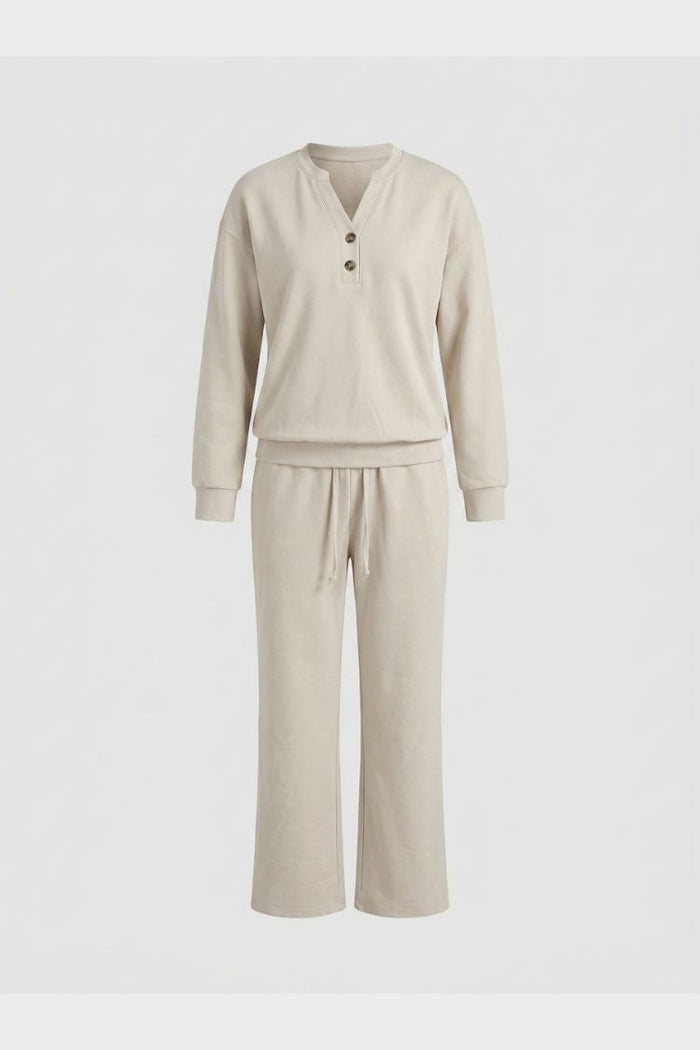 Damen 2-Teiler Set | Weite Hose