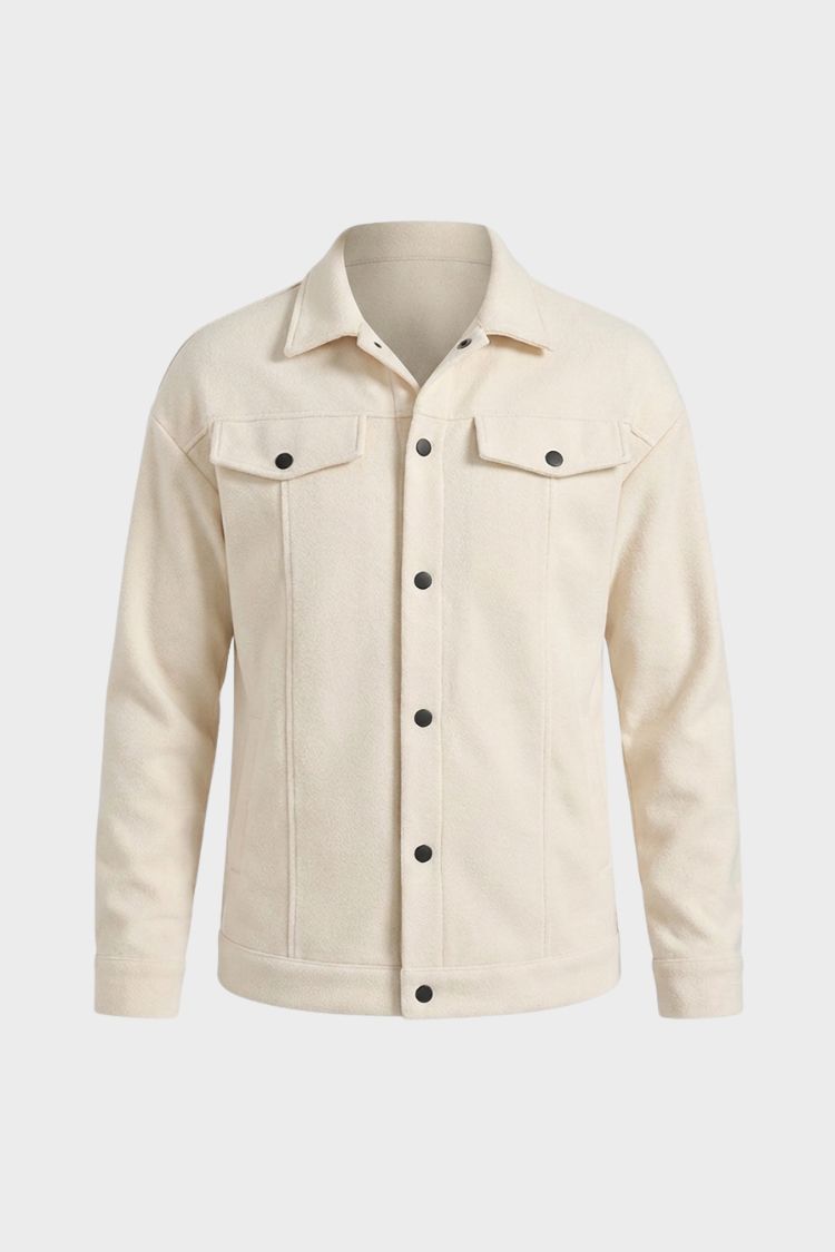 Herren Trucker Jacke | Druckknopf