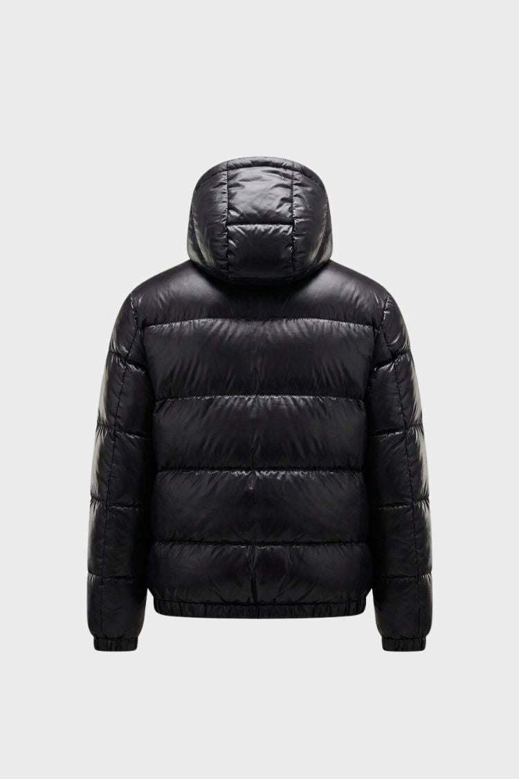 Damen Glänzende Pufferjacke | Kapuzendesign