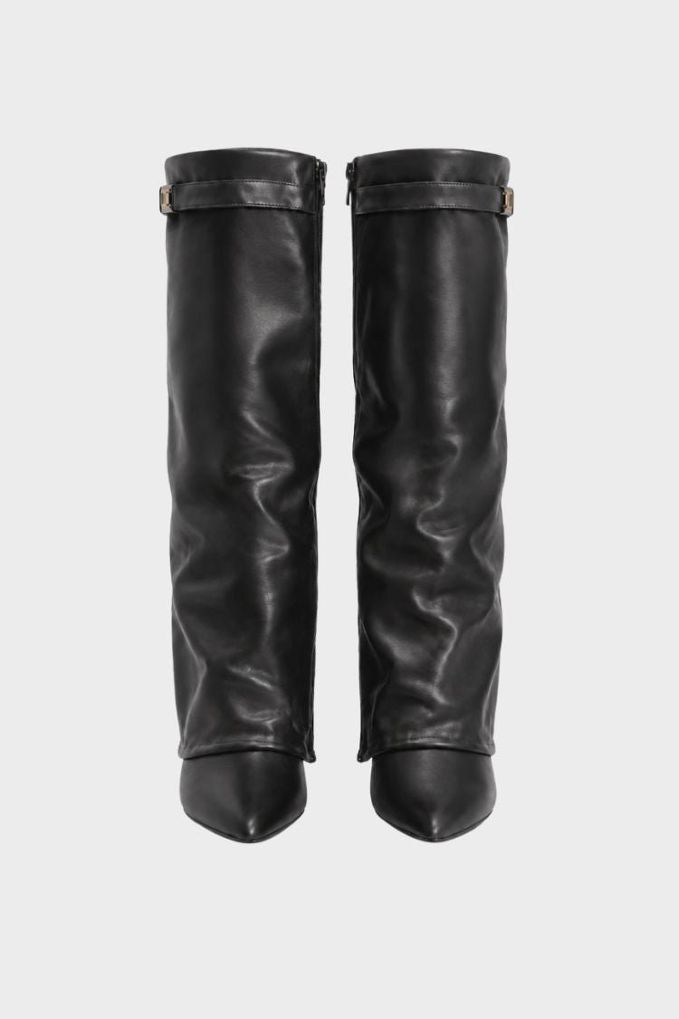 Damen Hohe Stiefel | Spitze Front & Schmale Silhouette