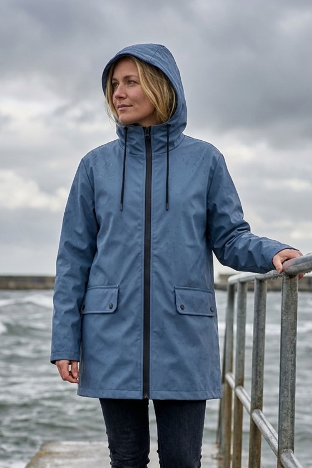 Damen Kapuzenjacke | Verstellbare Taille