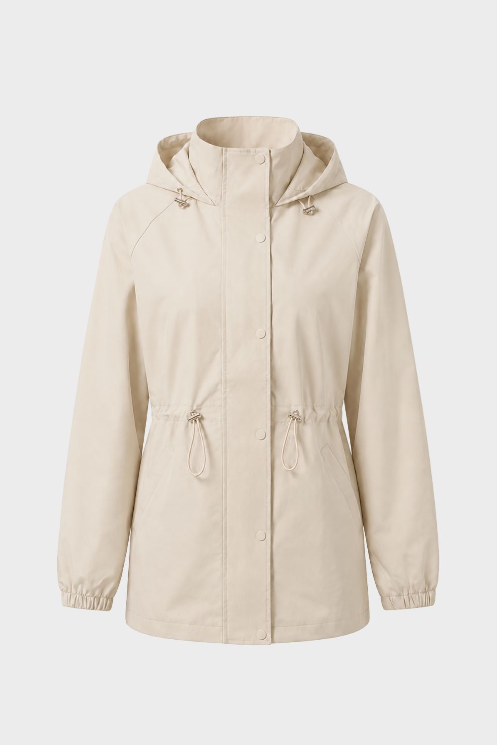Damen Kapuzenjacke | Verstellbarer Taillenbund