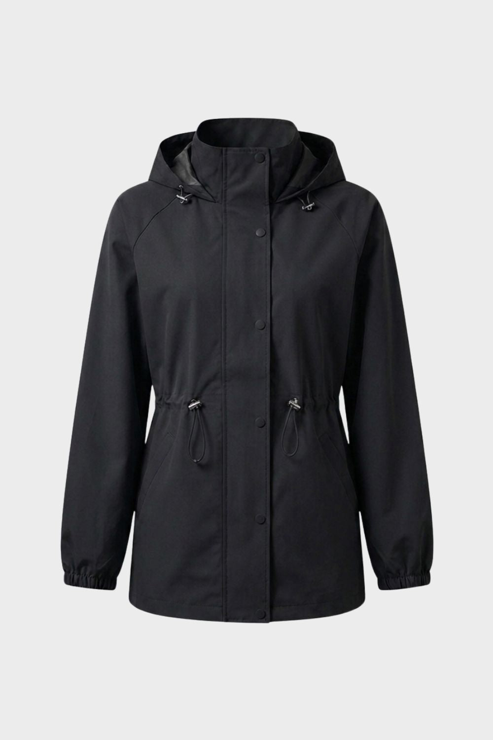Damen Kapuzenjacke | Verstellbarer Taillenbund