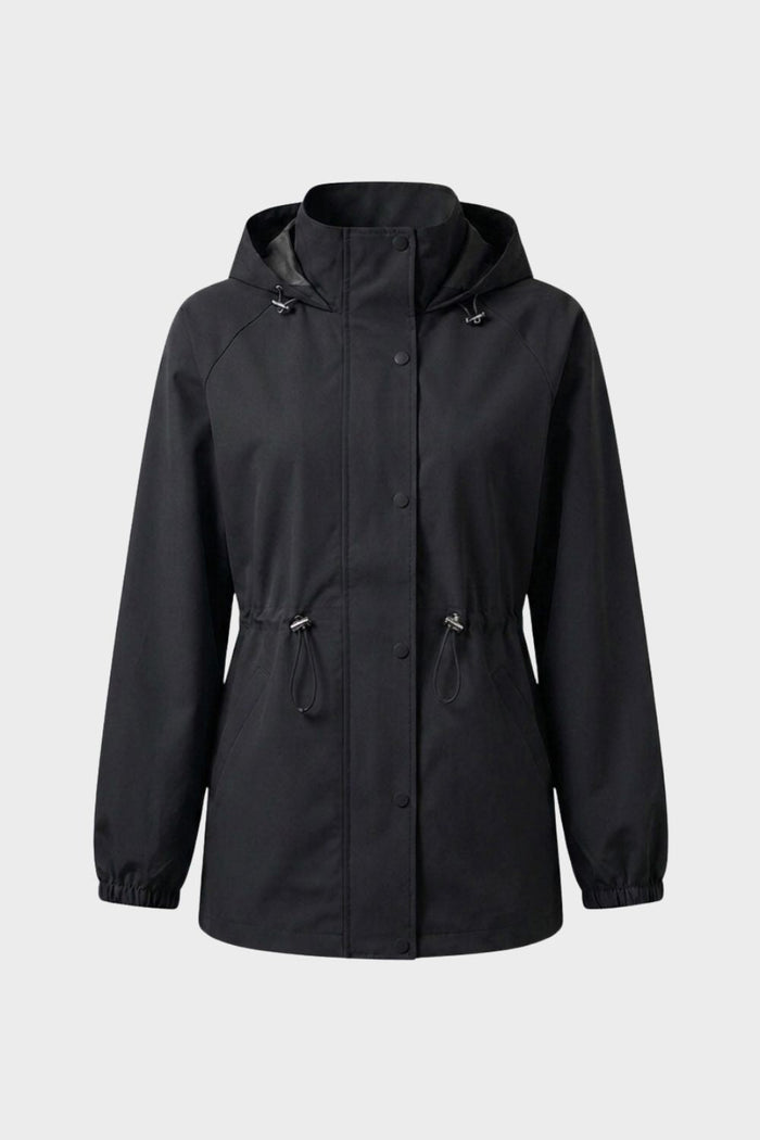 Damen Kapuzenjacke | Verstellbarer Taillenbund