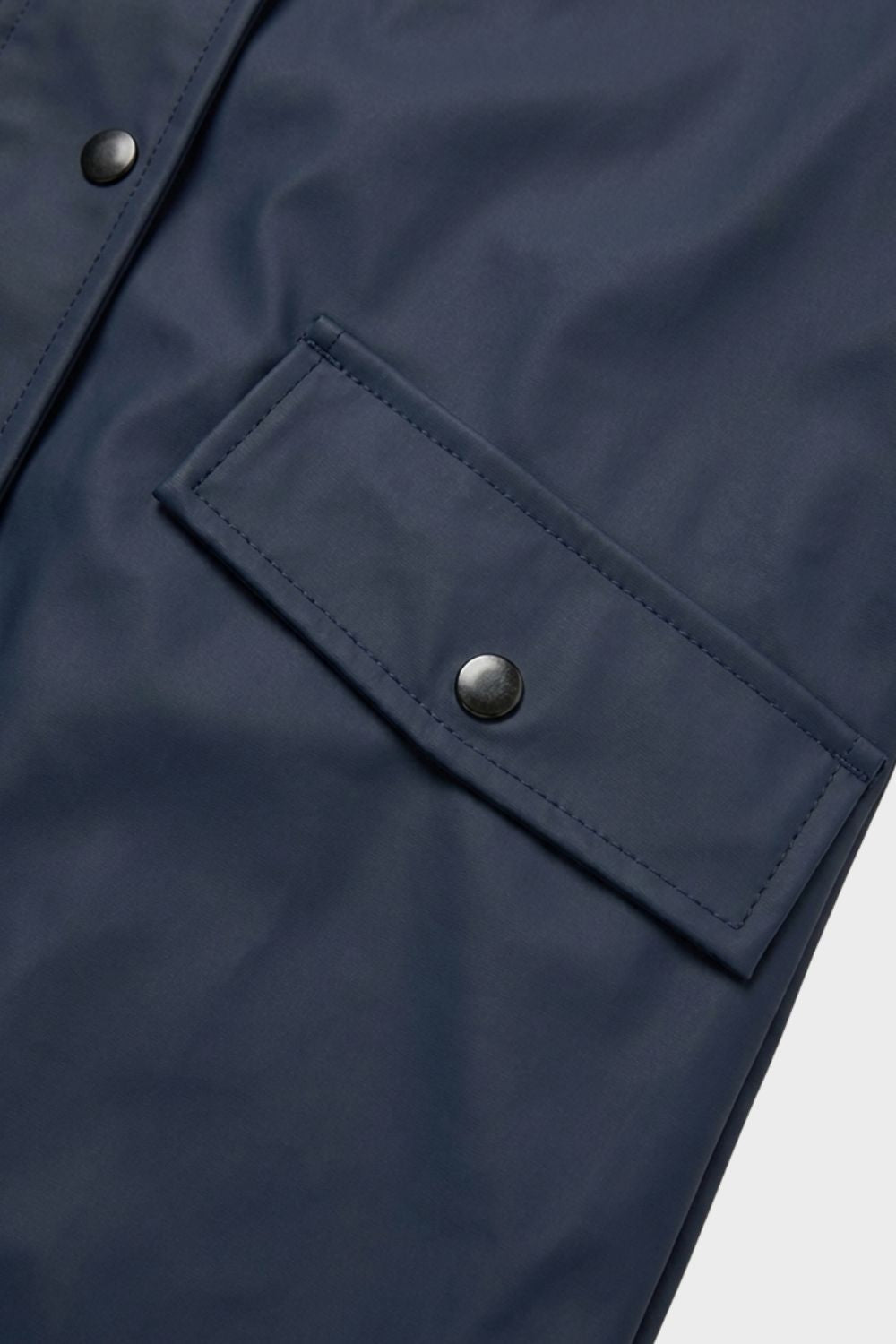 Damen Lange Kapuzenjacke | Knopfleiste