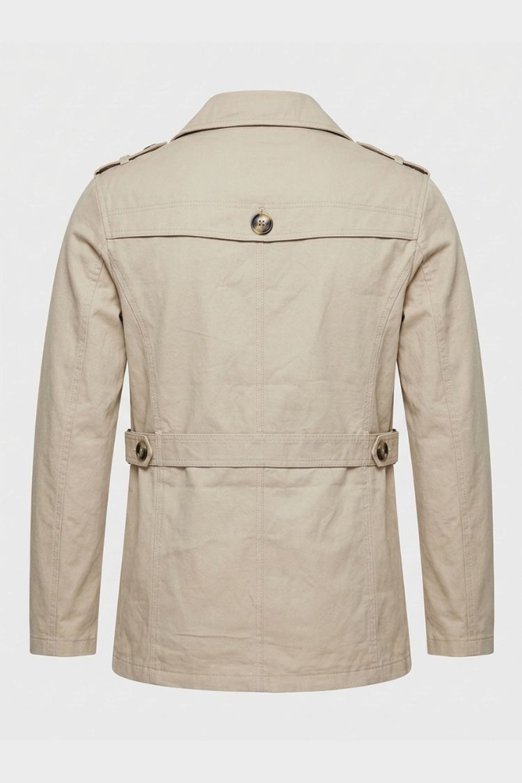 Herren Trenchcoat | Reverskragen & Schulterriegel